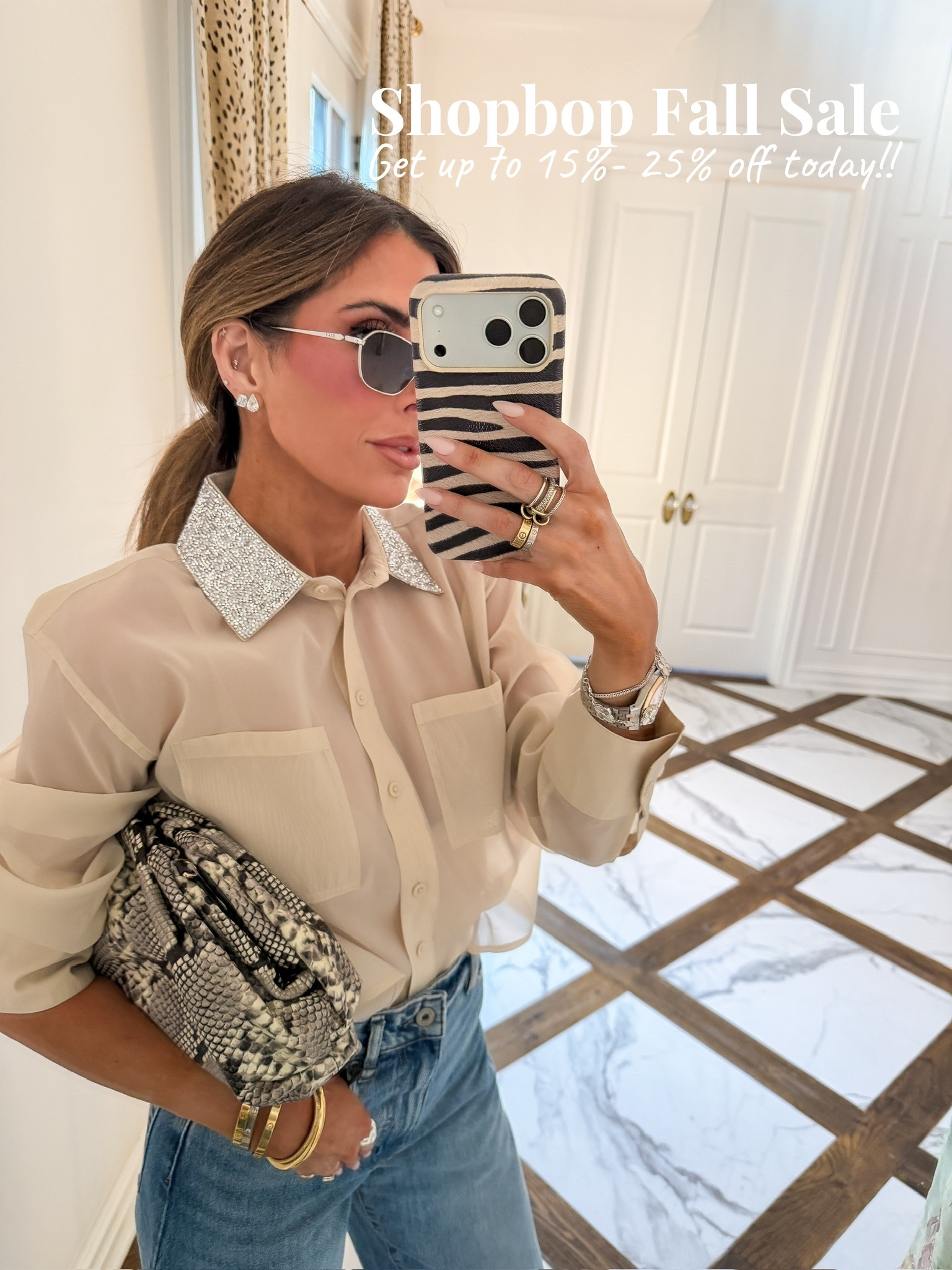 This makes a cute date night outfit or dinner with the girls! Wearing a small and US 2 in jeans! Ps. The jeans linked are the exact pair I just don’t have them cuffed! 🫶🏻

Shopbop Fall Sale! Get up to 25% off when you use the code “FALL” at checkout. Sale ends 10/1! 

Shopbop fashion, Shopbop finds, Shopbop sale, Autumn outfits, Date night outfits, Fall fashion hauls, Business casual workwear, Fall outfits, Gemme Beauty, Emily Gemma

#LTKgrwm #LTKSaleAlert #LTKWorkwear