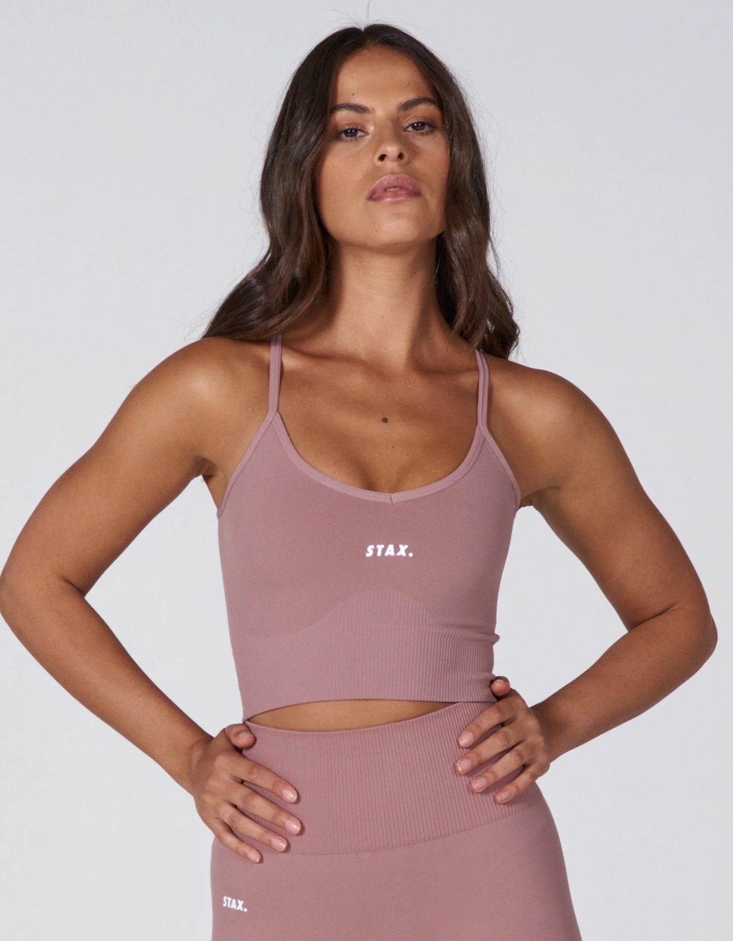 STAX. PSF Strappy Crop - Dusty Rose | STAX.