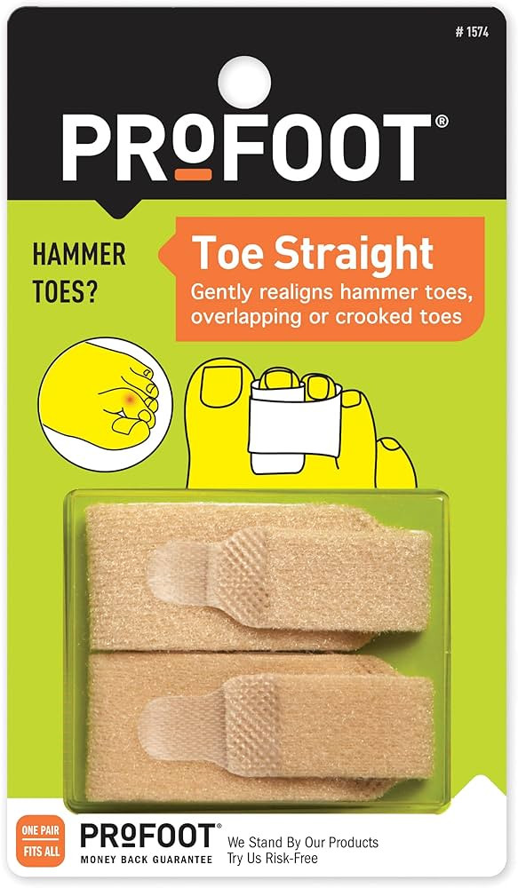 PROFOOT Toe Straight Hammertoe Wrap, Toe Straightener to Realign Overlapping or Crooked Toes, Ham... | Amazon (US)