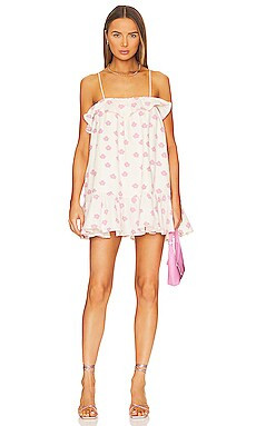 For Love & Lemons Olea Mini Dress in Pink from Revolve.com | Revolve Clothing (Global)