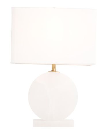 20in Alabaster Disc Table Lamp | TJ Maxx