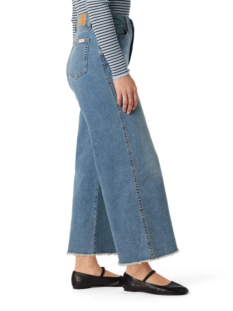 Levi Strauss Signature™ Women's and Women's Plus Vintage Wide Leg Crop Jeans, Sizes 2-20 | Walmart (US)
