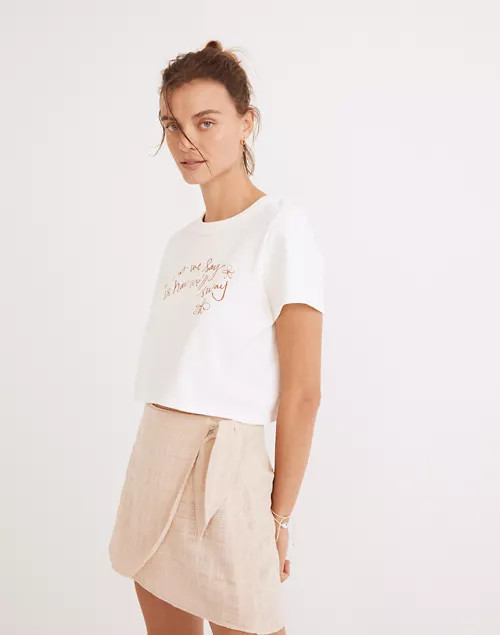 Cover-Up Wrap Mini Skirt | Madewell