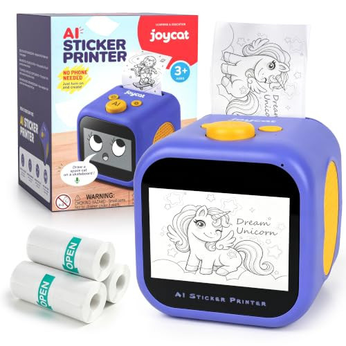 JoyCat AI Voice Sticker Maker for Kids, Mini Thermal Inkless Printer | Amazon (US)