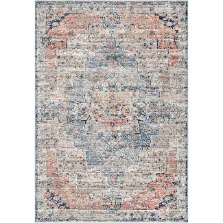 nuLOOM Sawyer Flourishing Medallion Area Rug | Target