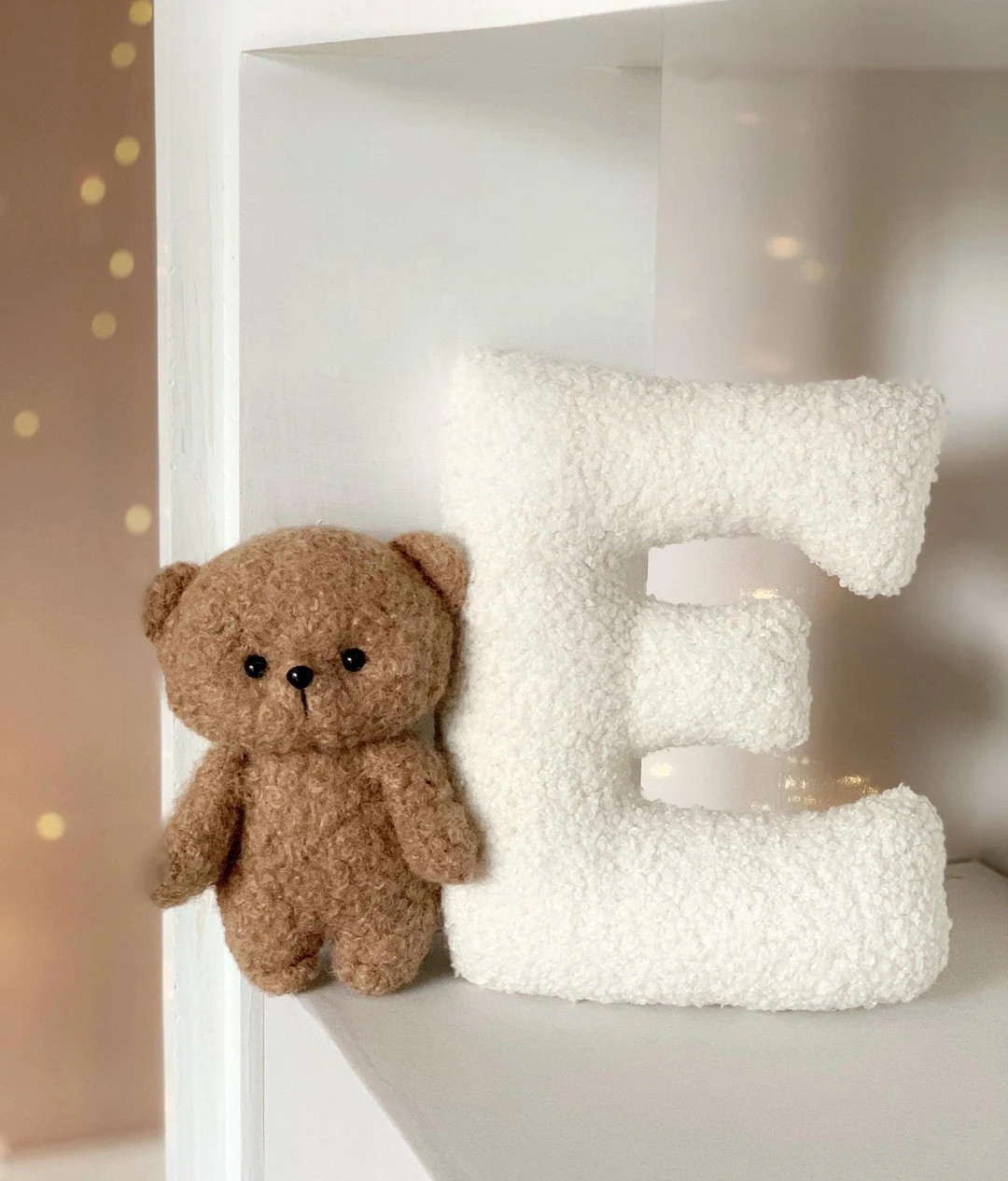 Personalized Boucle Name Decor , Nursery Bear Wall Decor, Personalised Baby Gift , Custom Bear Na... | Etsy (US)