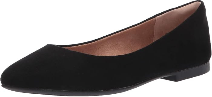 Amazon Essentials Women's Cushioned Pointed-Toe Ballet Flat, Slip-on Non-Slip Work Shoes Regular ... | Amazon (US)