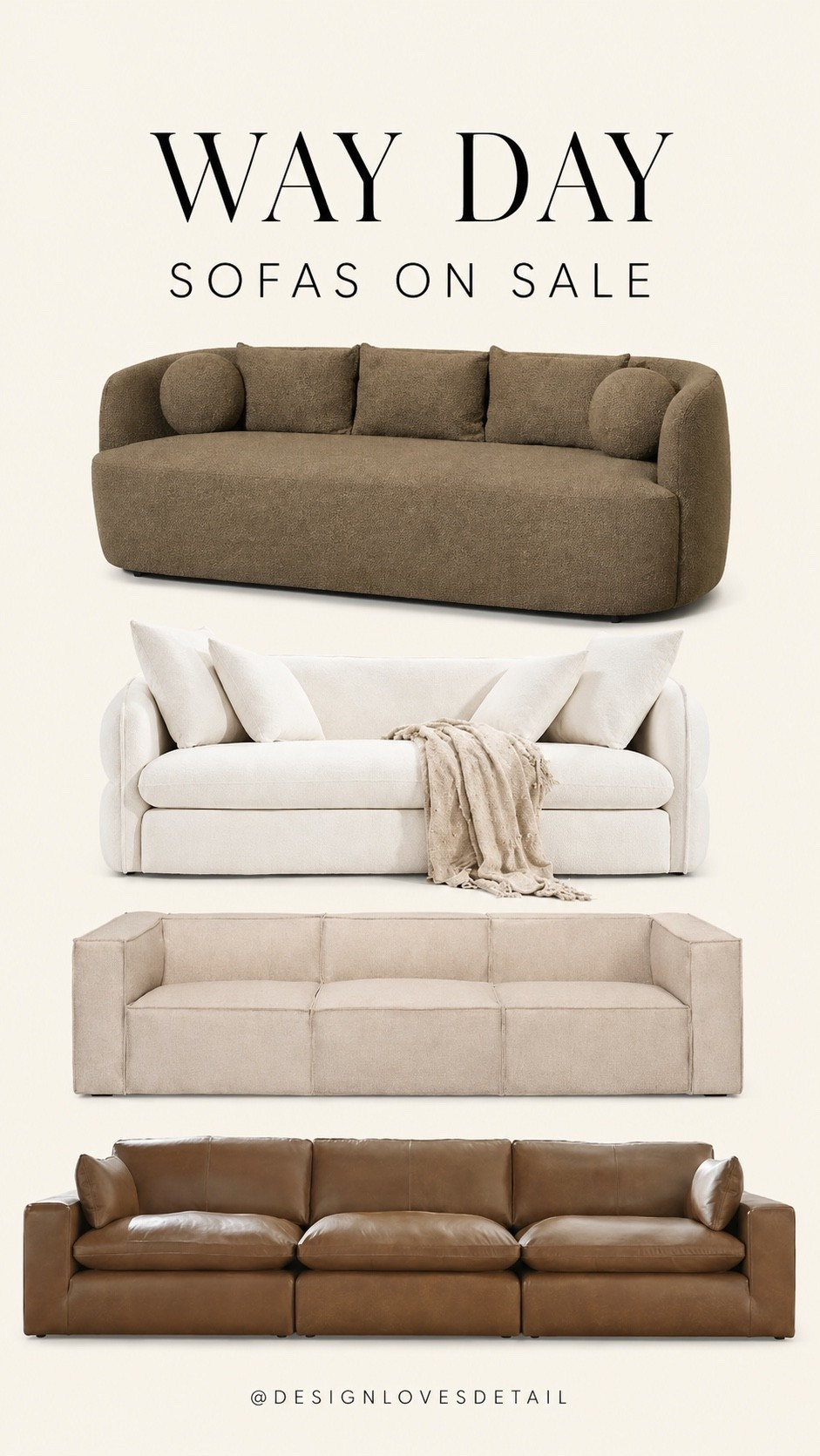 More amazing deals!!! Some of these haven’t had their sale prices updated on links so they’re even less than they show! Grab them during Way Day — best sale of the year! 

#wayfair #wayday #deals #sofa #sale 

#LTKHome #LTKSaleAlert #LTKSeasonal