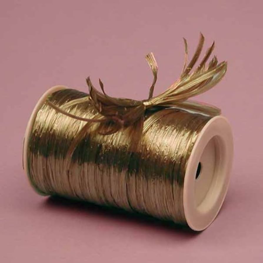 Copper Metallic Raffia Ribbon, 1/4" X 100 Yards | Amazon (US)
