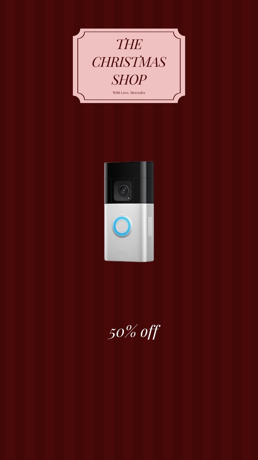 50% off ring doorbells!

#LTKSaleAlert #LTKHome #LTKCyberWeek
