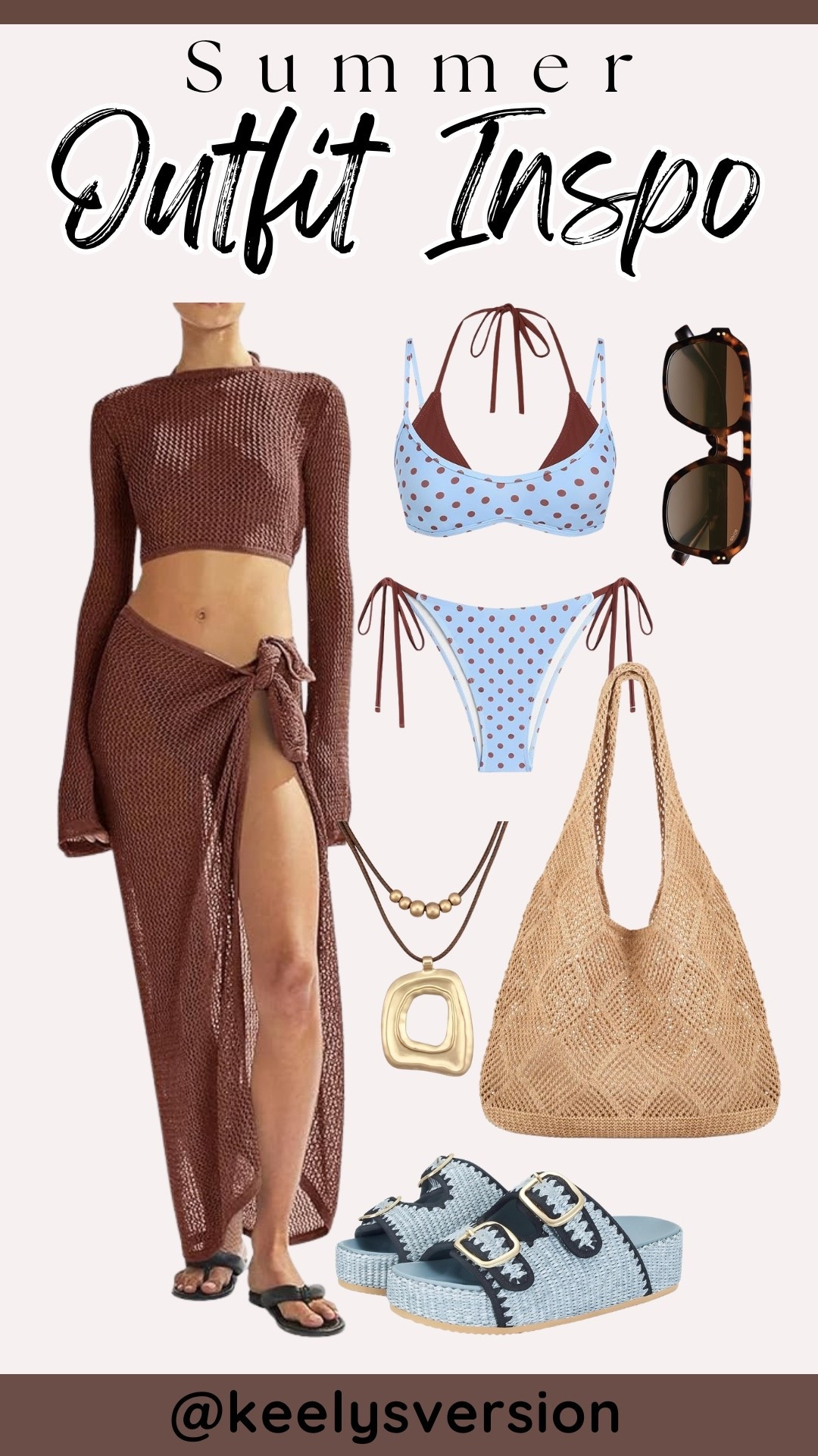 Summer outfit inspo 💙🤎

#amazon

#LTKootd #LTKSwim #LTKSaleAlert