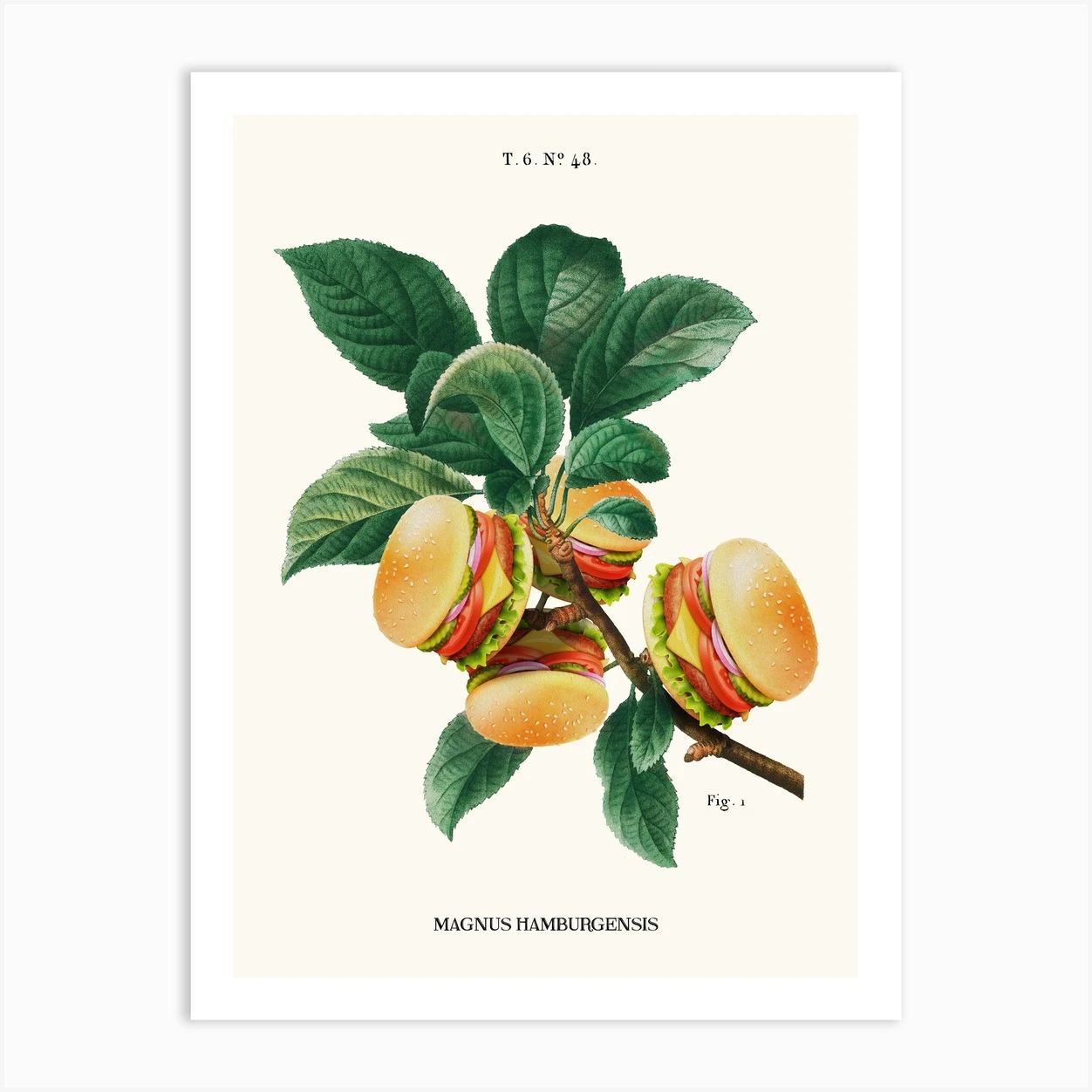 Burger Plant Art Print | Fy! (UK)