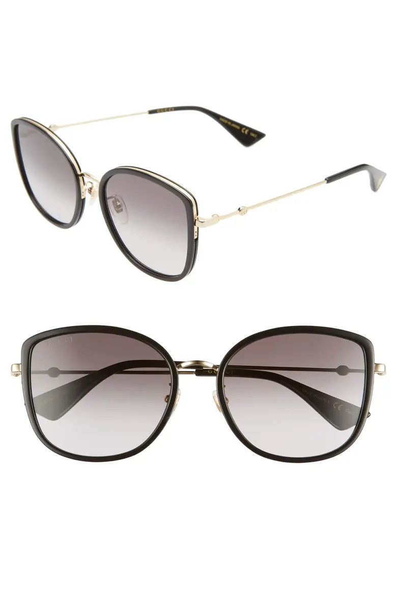 56mm Gradient Cat Eye Sunglasses | Nordstrom