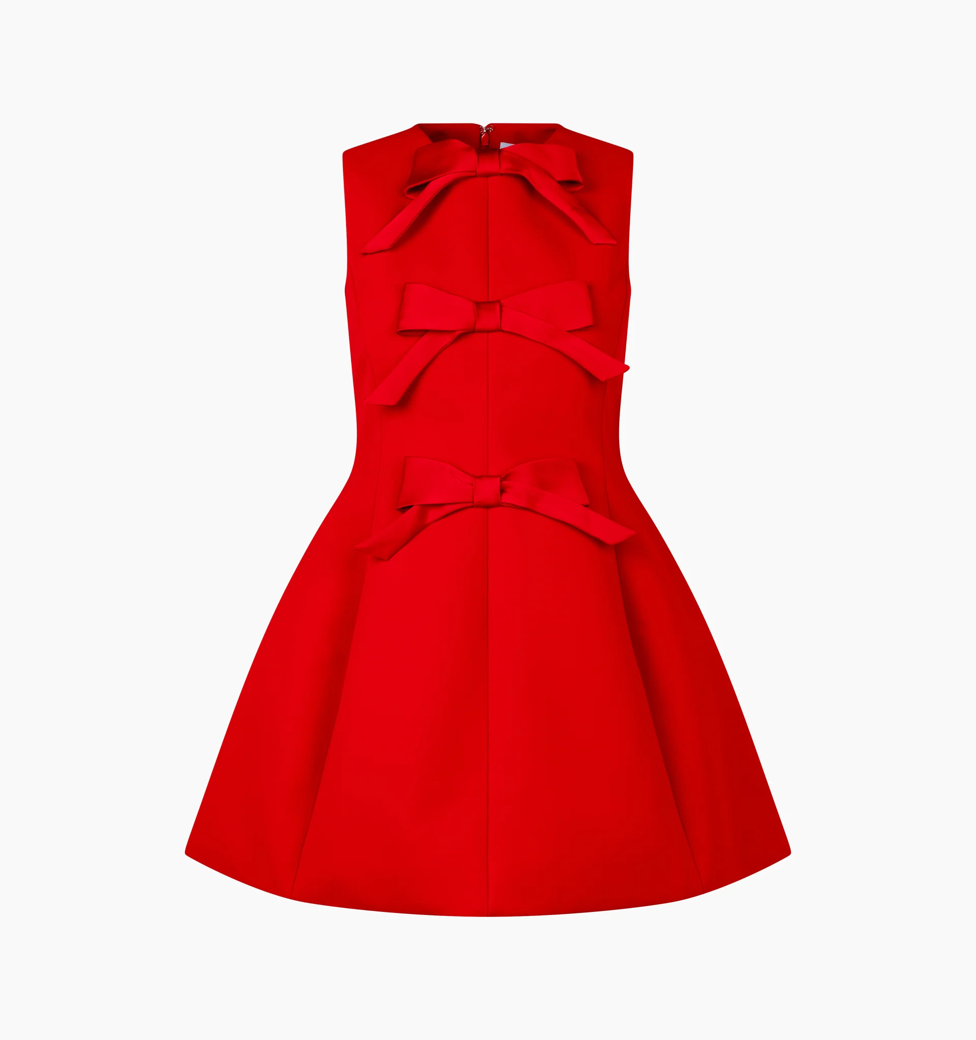 The Blythe Bow Dress - Red with Red Bows | Hill House Home US