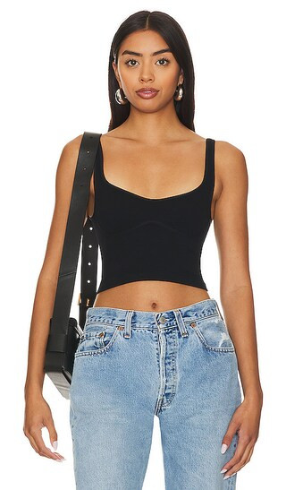 X Intimately FP Meg Seamless Crop in Black | Revolve Clothing (Global)