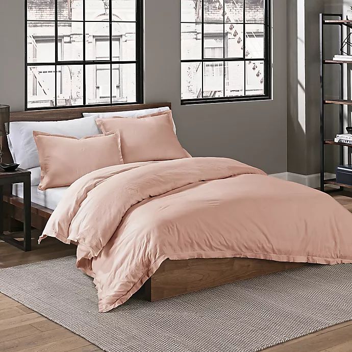 Garment Washed Solid Duvet Cover Set | Bed Bath & Beyond