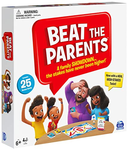 Beat The Parents Classic Family Trivia Game, Kids Vs Parents, with 25 Bonus Cards for Ages 6 and up (Amazon Exclusive) | Amazon (US)