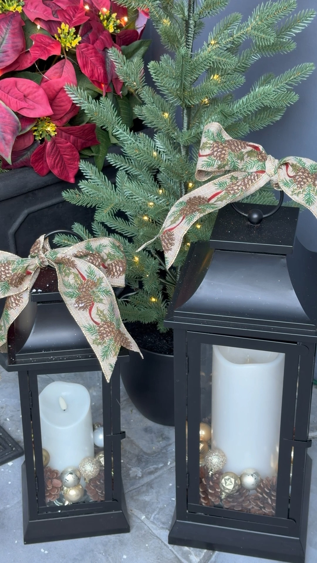 Giving my lantern a holiday makeover 🎄✨
 I reused my weather-proof candle and added ornaments, pinecones, and wired ribbon for a festive look—all super affordable.

I linked lanterns, ornaments, and ribbon options! 

🏠 Follow for more real-life holiday décor, home finds and organizing ideas for a home that’s pretty, not perfect!

#LTKHome #LTKSeasonal #LTKHoliday