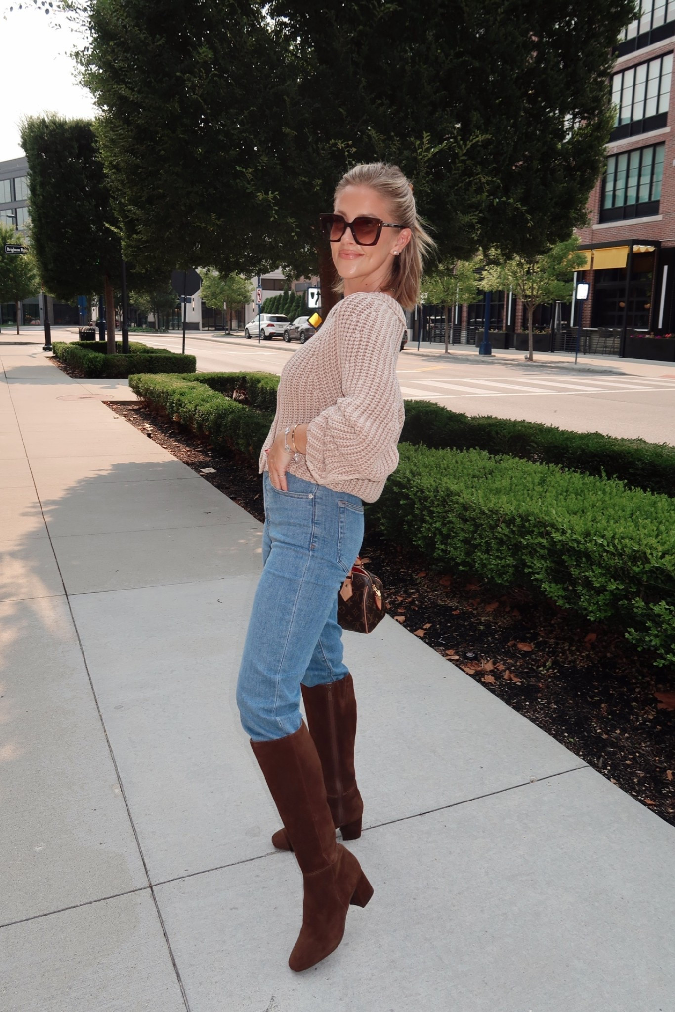 XS sweater / 25 jeans (true to size) / 6 boots (true to size)

#LTKootd #LTKSaleAlert #LTKPetite