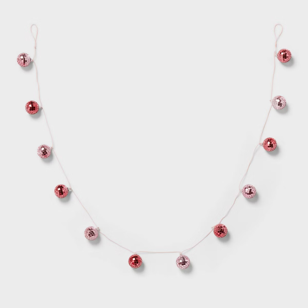 72" Disco Ball Valentine's Day Garland Pink/Purple - Spritz™ | Target