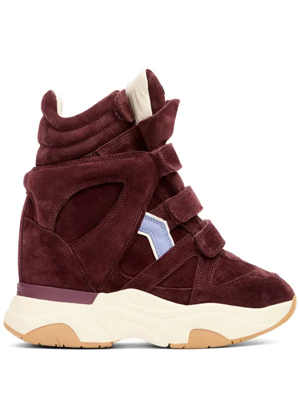 Balskee suede panelled wedge sneakers | Farfetch Global
