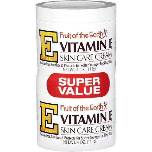 Fruit of the Earth Vitamin E Skin Care Cream Super Value, 4 Oz., 2 pack - Walmart.com | Walmart (US)