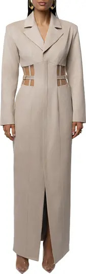 Faux Suede Maxi Coatdress | Nordstrom