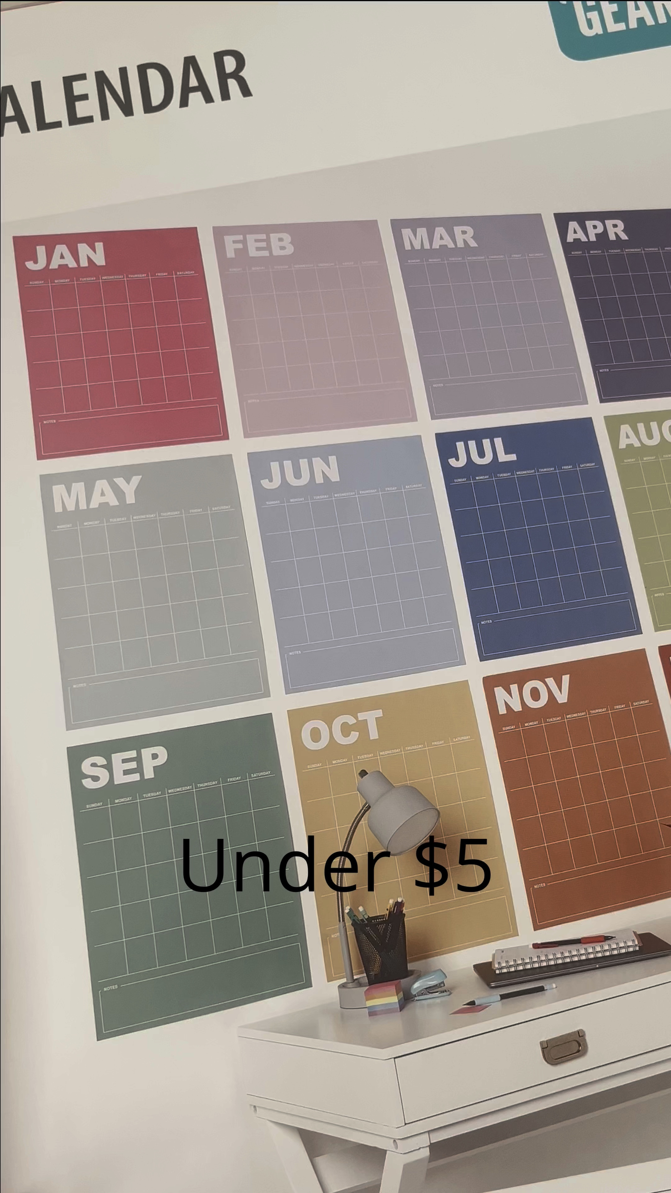 The cutest calendar for under $5!