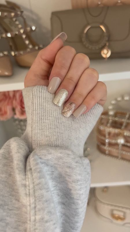 Gorgeous press on nail set for the Fall time! Shop this gorgeous nude-pink marble and silver sparkle nail set. Also sharing some other Fall  nail sets. Xoxo! 

Fall nails, nail inspo, nail designs, nail inspiration, sweater weather, impress press on nails, kiss nails, at home manicure, at home spa

#LTKtravel #LTKbeauty #LTKunder50