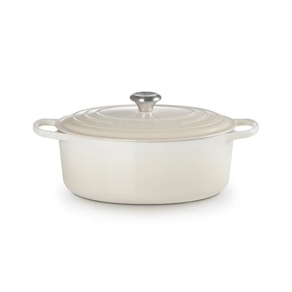 Le Creuset Meringue Enameled Cast Iron Oval Dutch Oven | Wayfair North America