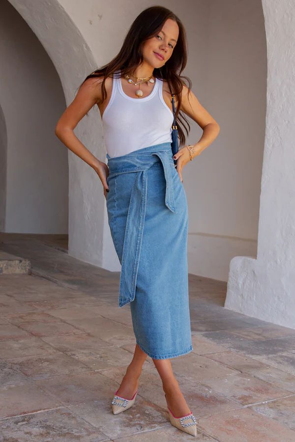 Denim Jaspre Skirt | Never Fully Dressed US