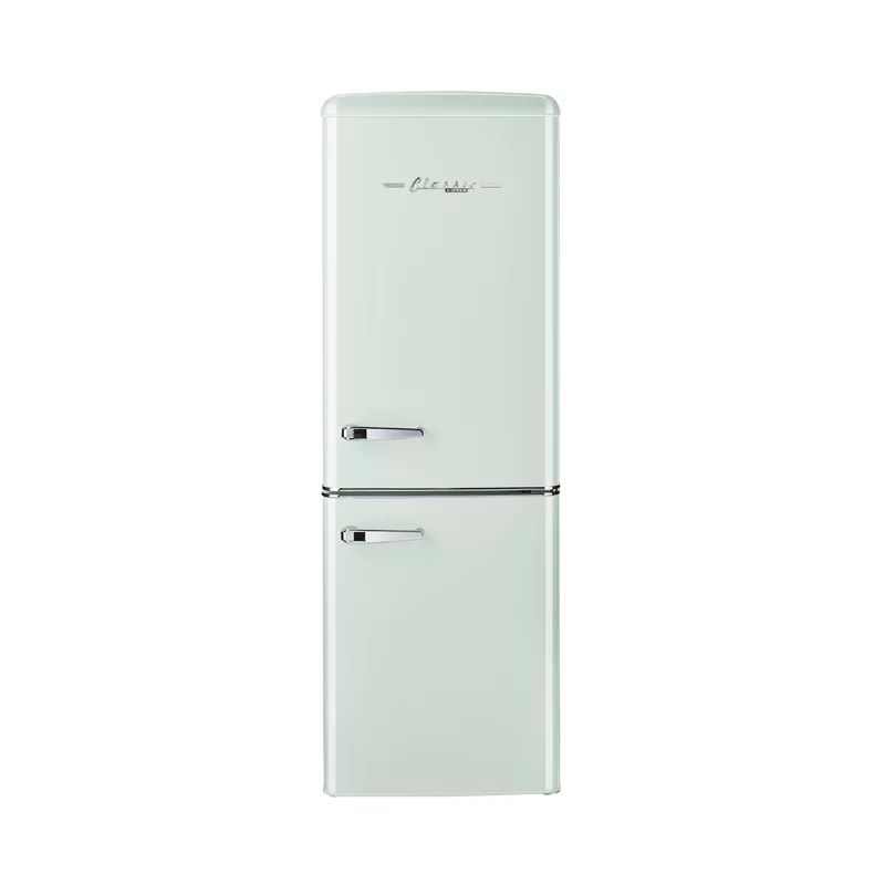 Classic Retro 21.6" Manual Defrost 7 cu. ft. Energy Star Certified Bottom Freezer Refrigerator | Wayfair North America
