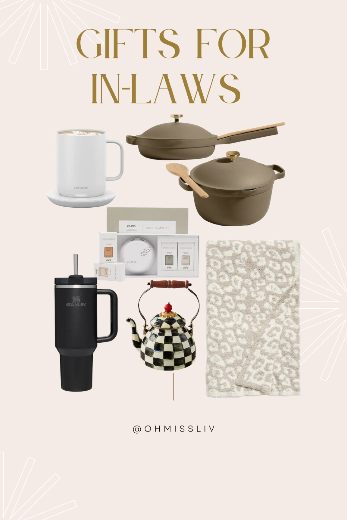 Gifts for In-Laws that they are SURE to love! Most Loved Gifts for the In Laws Home Gifts

Ember Mug Our Place Always Pans  Perfect Pots Pura Home Scent Diffuser Gift Set Barefoot Dreams Blanket Fuzzy Blankets Dupes Living Room Family Room Blankets Hosting Gifts Kitchen Mackenzie-Childs Tea Kettle Stanley 40 oz. Tumbler

Gifts for the Hostess Host Gift Guide MIL SIL FIL BIL

#LTKHoliday #LTKfamily #LTKGiftGuide
