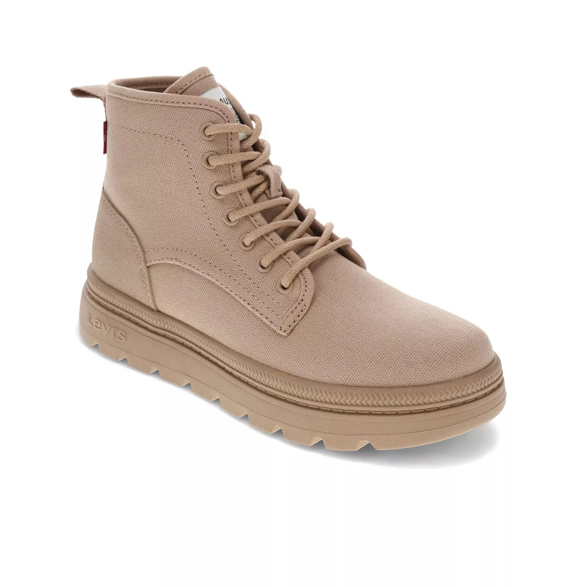 Levi's Womens Hayley Heavy Canvas Casual Lace Up Platform Boot, Sand, Size 7.5 | Target