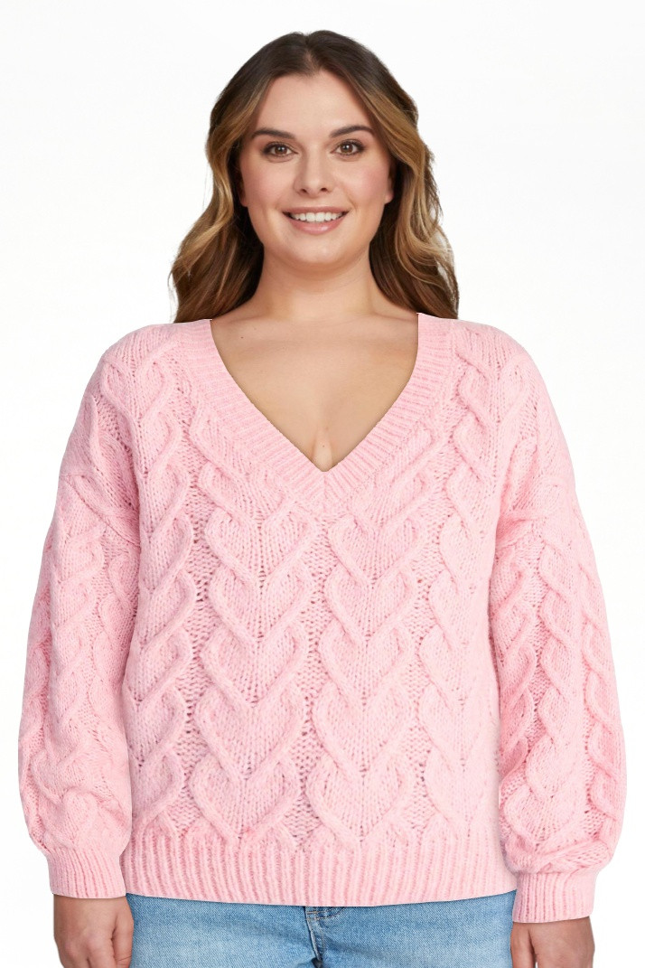 No Boundaries V-Neck Pullover Sweater, Midweight, Women's XXS-XXL | Walmart (US)