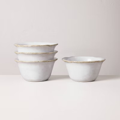 Set of 4 Carved Edge Mini Bowls - Hearth & Hand™ with Magnolia | Target
