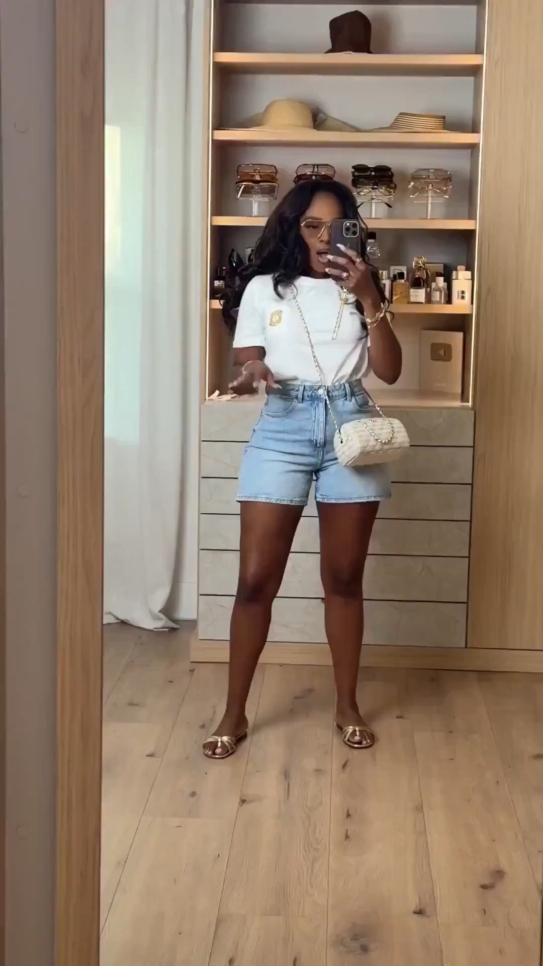 Hi babes!

This is one of those simple everyday outfits that never fails 🤍 A classic white tee with light wash denim shorts always gives that effortless clean girl look while still feeling comfy and easy to wear.

Where to wear this:
Errands
Coffee runs
Travel days
Casual brunch
Everyday summer outfits

I love basics like this because every piece can be styled so many different ways — making the cost per wear so worth it while still looking put together every time.

Everything is linked below

xx Kira | Kira’s Fashion Finds

34D - 27 - 40 | size small or 4

#LTKgrwm #LTKootd #LTKvlog