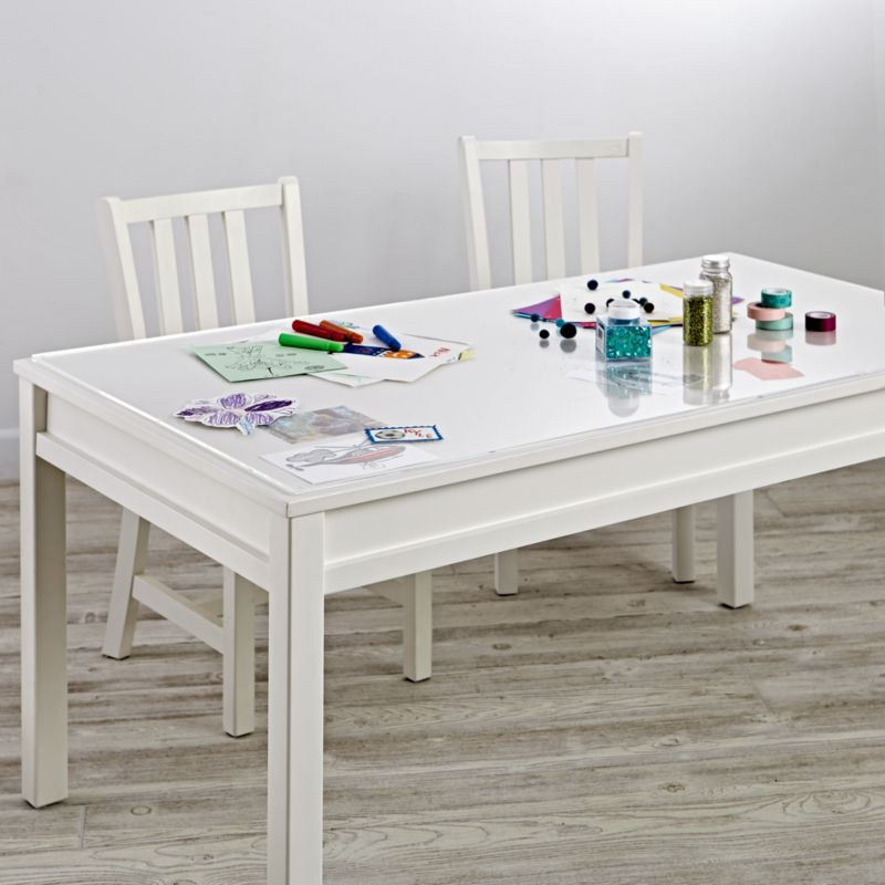 Large Acrylic Mat for Kids Adjustable Table + Reviews | Crate & Kids | Crate & Barrel