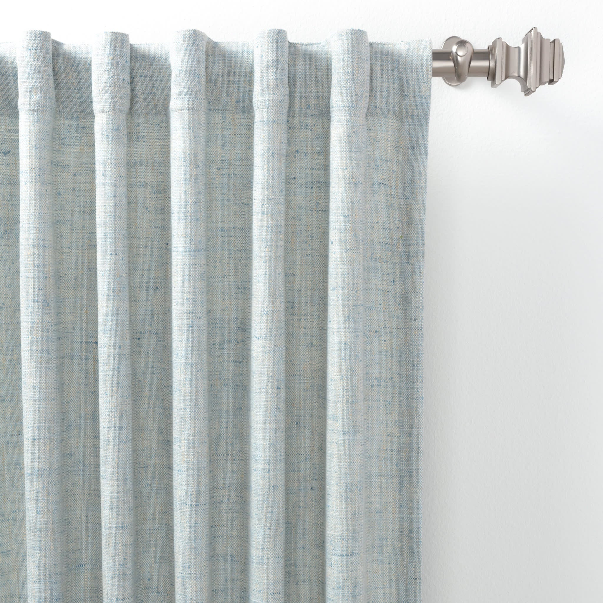 Greylock Soft Blue Curtain Panel | Annie Selke