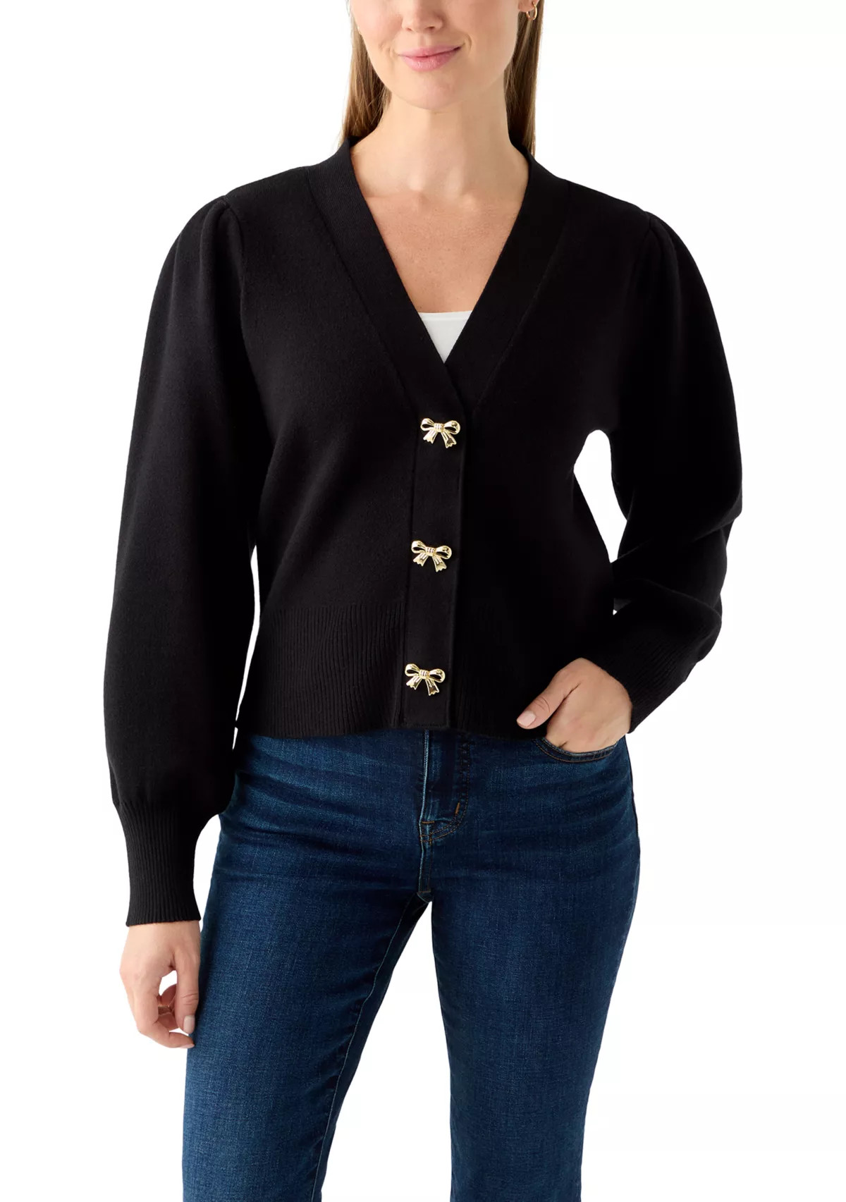 Crown & Ivy™Petite V-Neck Cardigan | Belk
