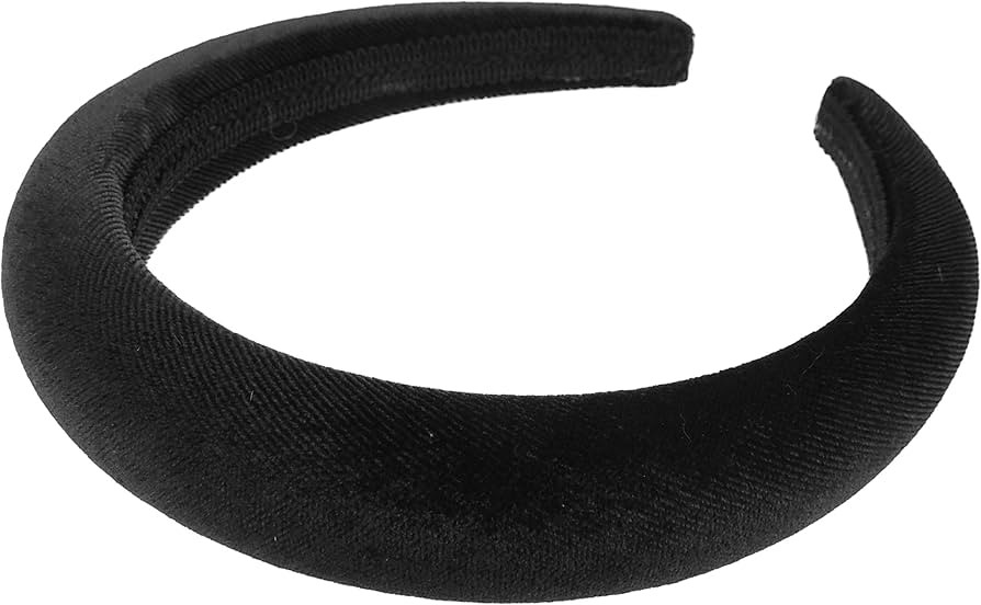 Womens Luxury Bump Padded Puffy Velvet Headband Winter Evening Wedding Party Birthday Bridal Chri... | Amazon (UK)