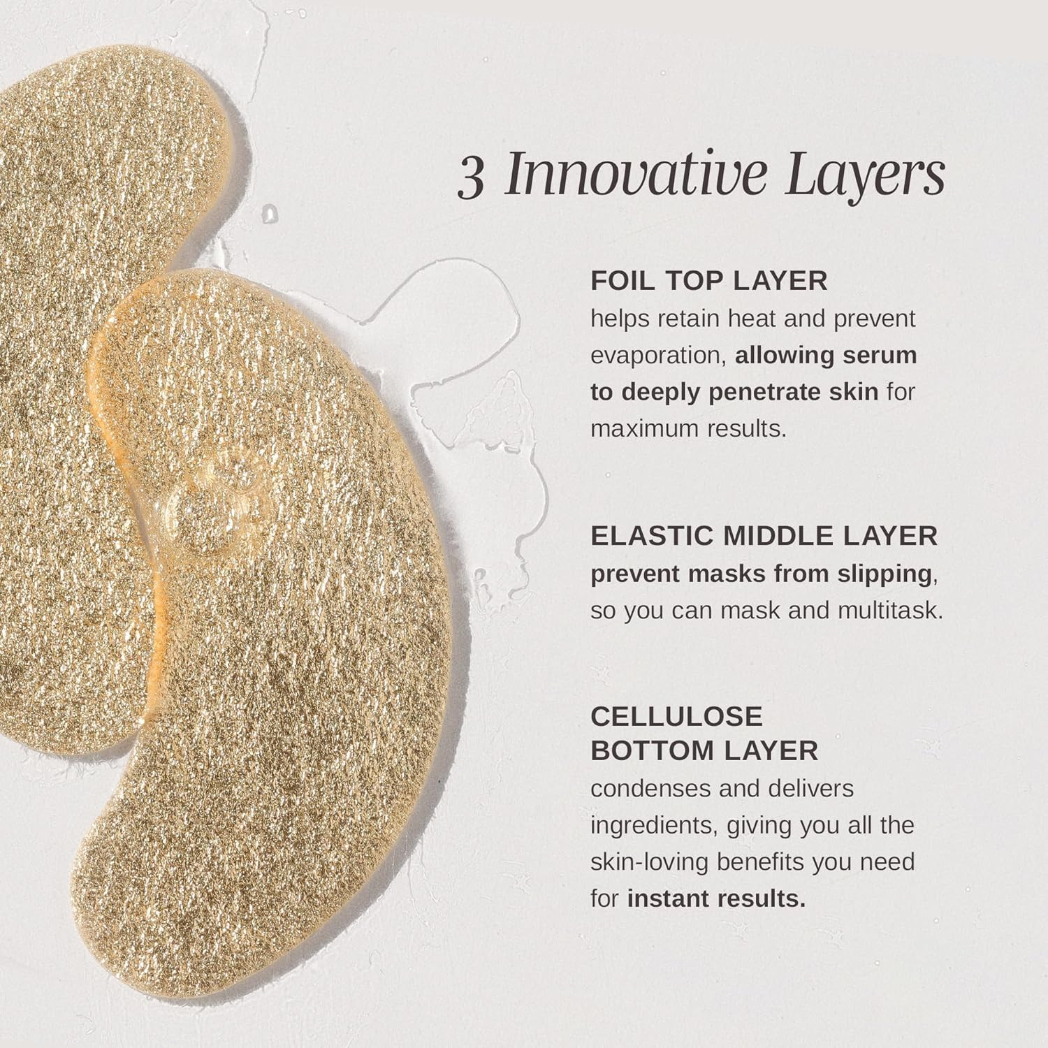 Wander Beauty Baggage Claim - Gold Foil Under Eye Patches For Dark Circles and Puffiness - Under ... | Amazon (US)