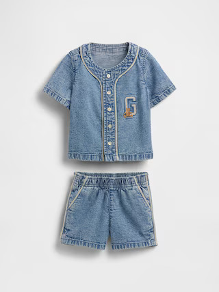 Baby Denim Jersey Outfit Set | Gap (US)
