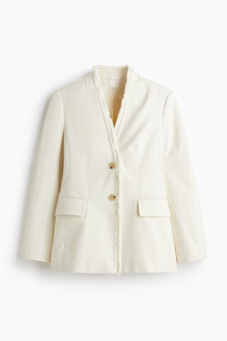 H & M - Blazer mit Fransenkanten - Beige - Damen | H&M (DE, AT, CH, NL, FI)