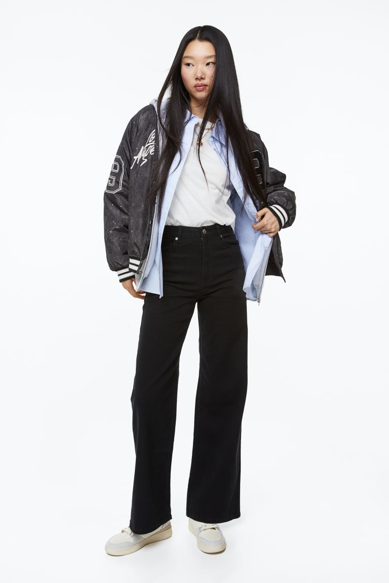 Wide-leg Twill Pants | H&M (US + CA)