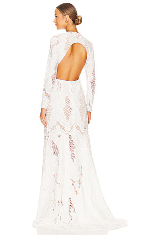 ELLIATT Registry Gown in Ivory from Revolve.com | Revolve Clothing (Global)