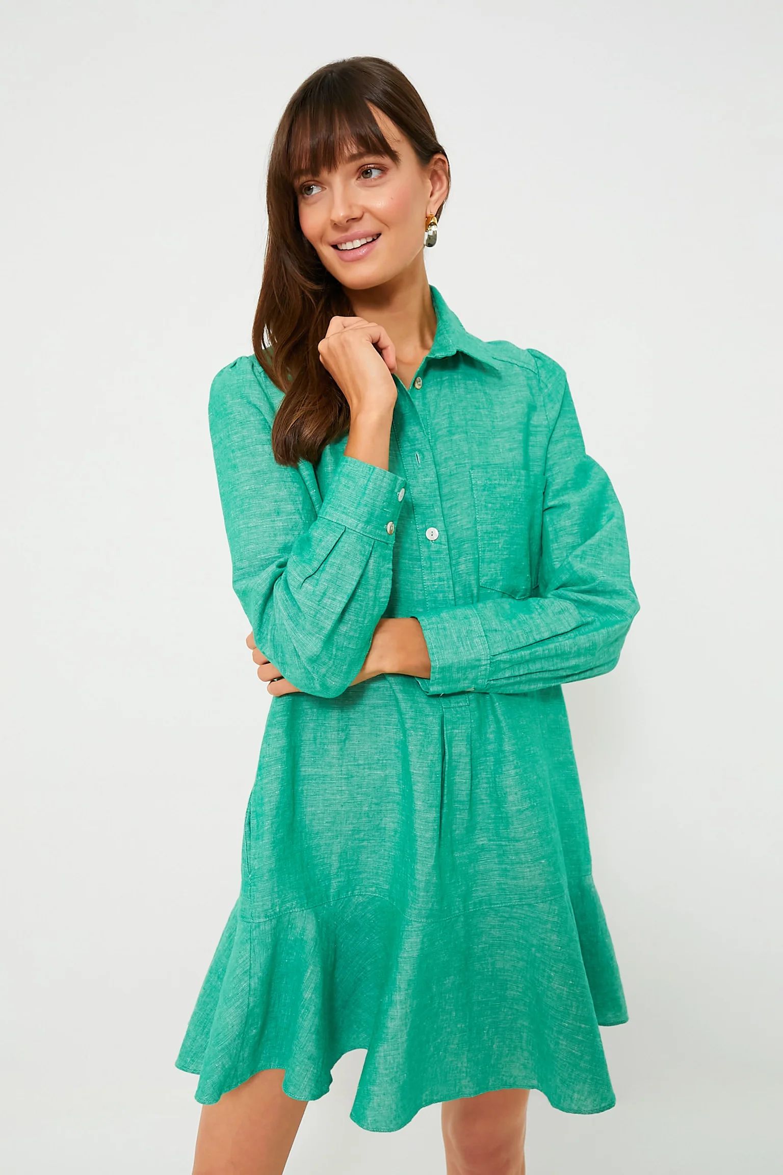 Sea Green Callahan Shirt Dress | Tuckernuck (US)