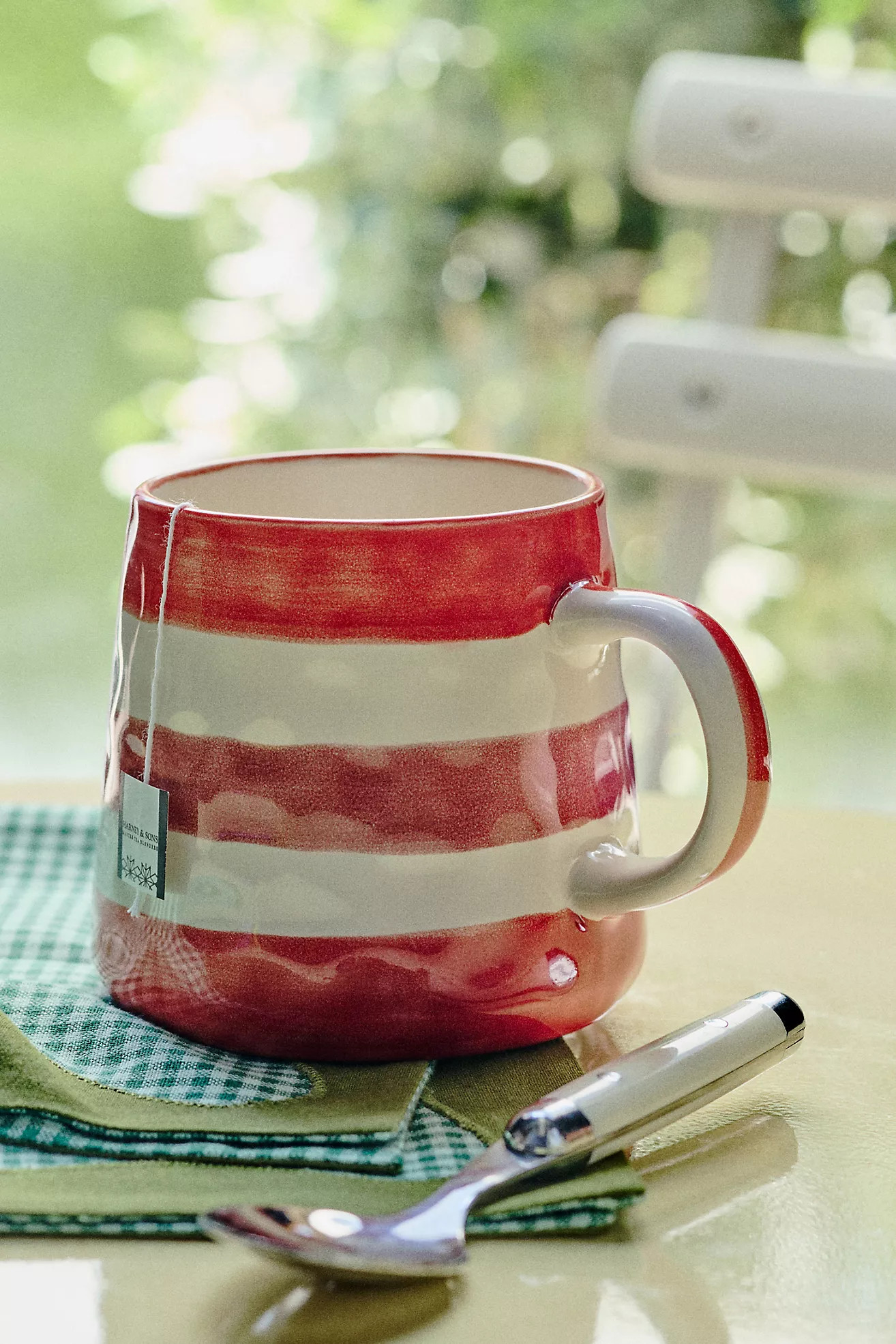 Go Sports! Handpainted Stoneware Mug | Anthropologie (US)