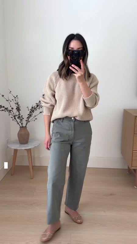 Nordstrom sweater. Really love this piece! Slouchy, soft, and arms are a Great length on petites. 

Nordstrom sweater xs
Pistola pants 24
Jeffrey Campbell flats 5. Size up. 

Spring outfits, spring style, petite style 

#LTKshoecrush #LTKSeasonal