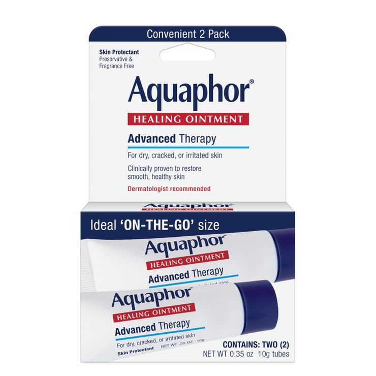 Aquaphor Healing Ointment Skin Protectant and Moisturizer for Dry and Cracked Skin - 2pk / 0.35oz | Target